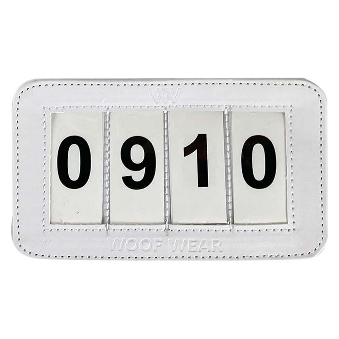 Woof Wear Number Holder - White