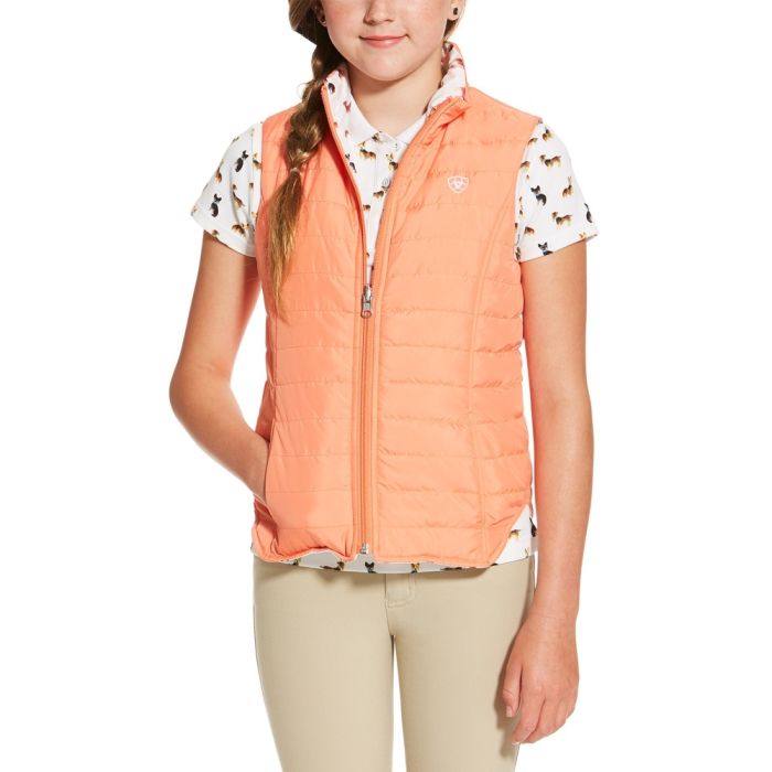 Ariat Girls Emma Reversible Vest - Peach