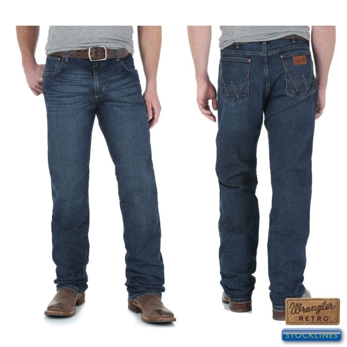 Wrangler Mens Retro Slim Straight Jean - Amarillo