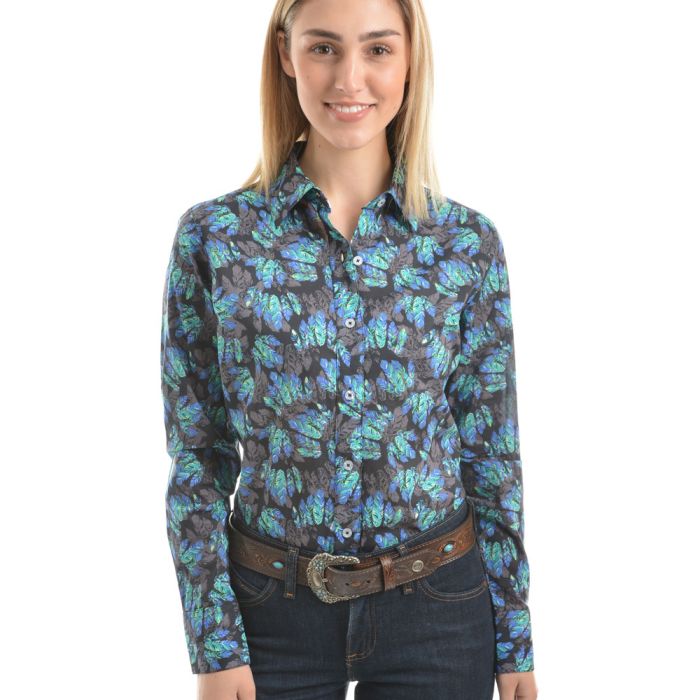 Wrangler Women's Juni Print Long Sleeve Shirt