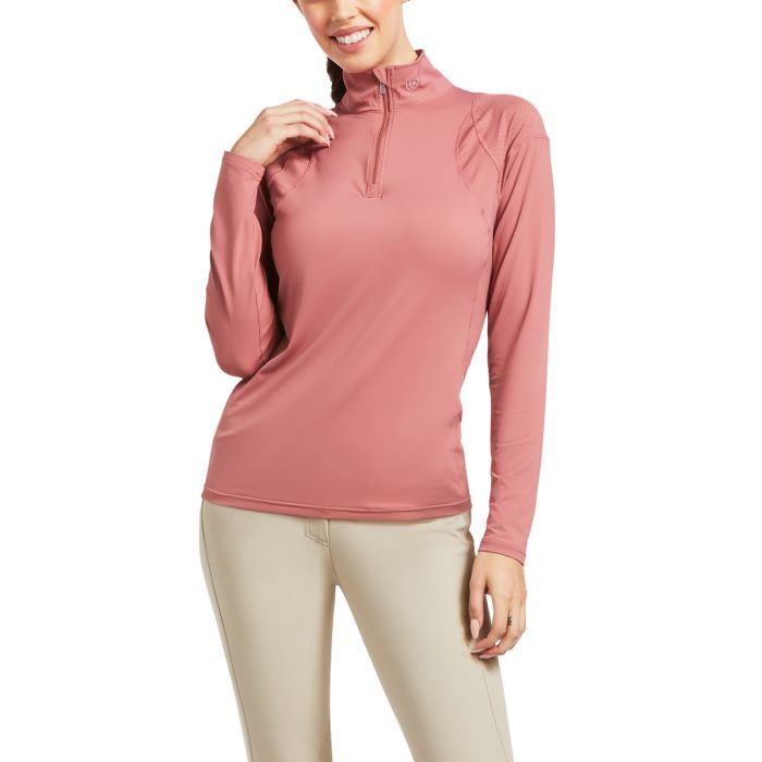 Ariat Ladies Auburn 1/4 Zip Baselayer -  Antique Rubia - Sz S & L Only