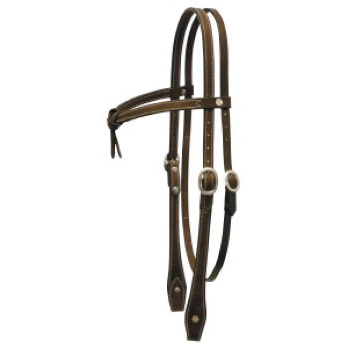 Fort Worth Knotted Brow Headstall - Full