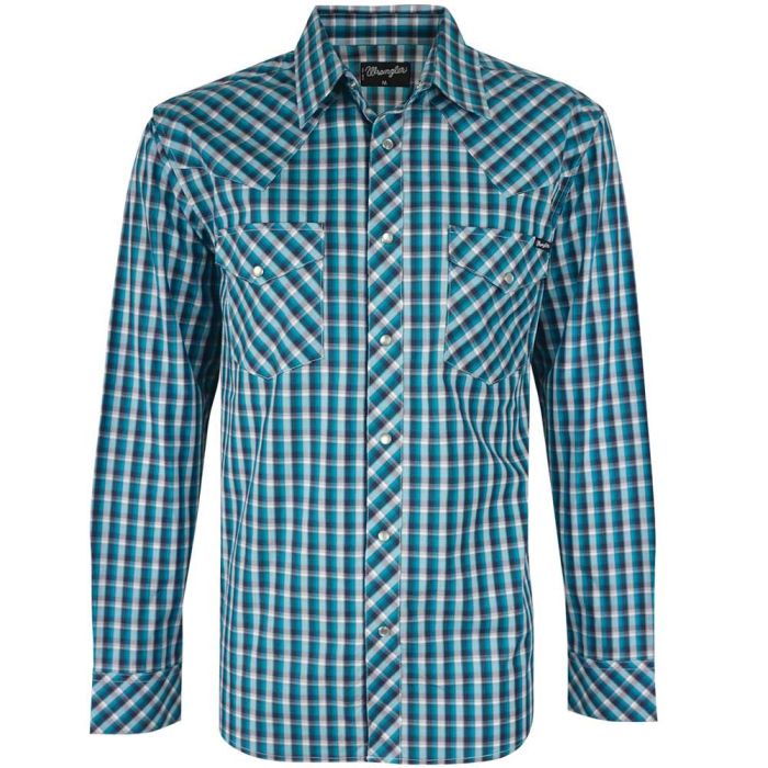 Wrangler Mens Dawson Check L/S Shirt