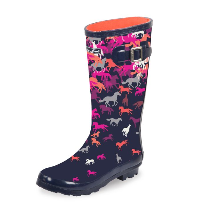 Thomas Cook Deloraine Wellies - Navy/Multi -  Sz 10 Only