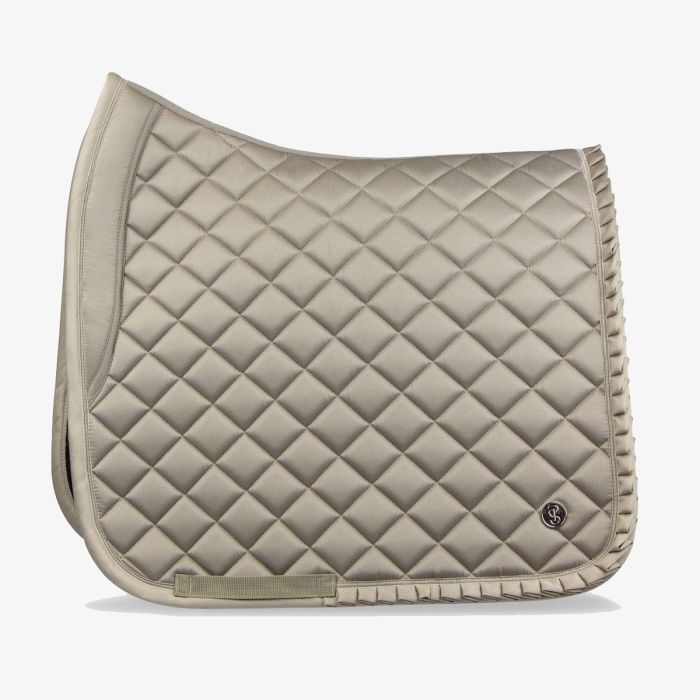 PSOS  Dressage Pad - Diamond Ruffle - Latte - Full