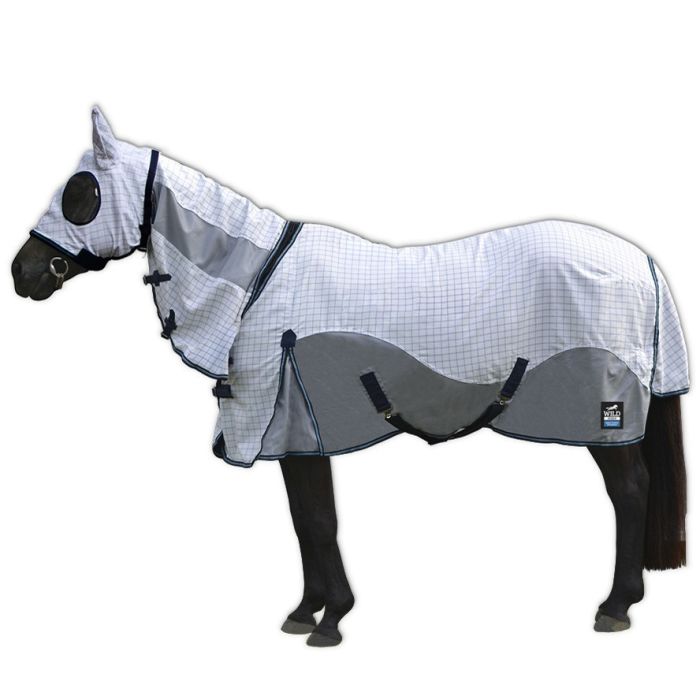 Wild Horse Duo Rug with attached hood