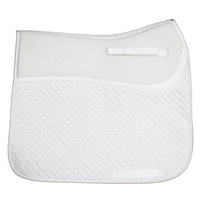 Enzo Air Flow Dressage Cushion Saddle Pad - WHITE