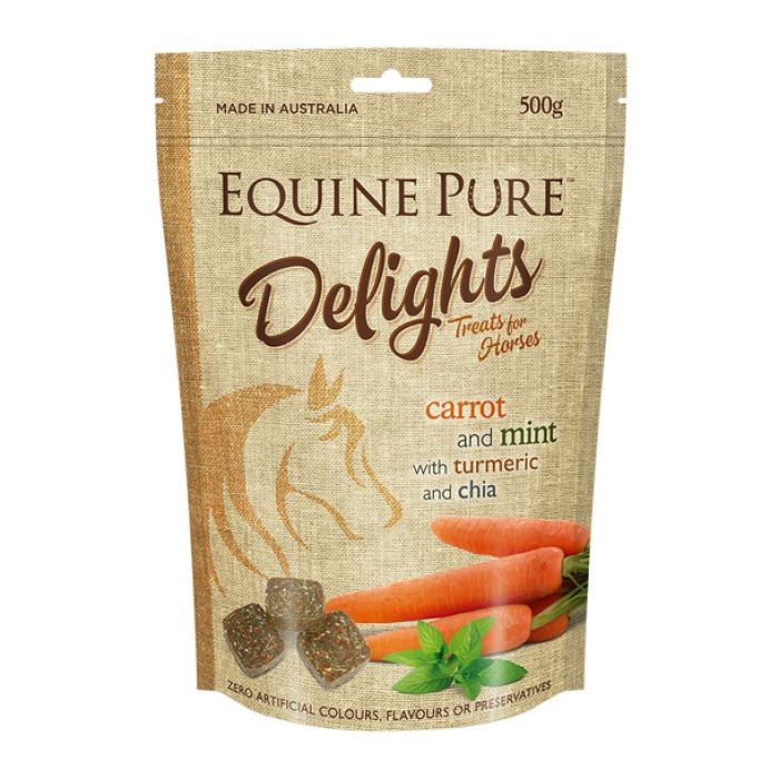 Equine Pure Delights Treats 500g - Carrot