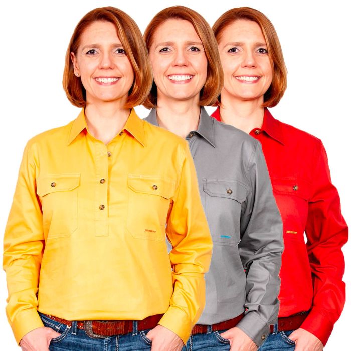 Just Country JAHNA Work Shirt - 1/2 Button