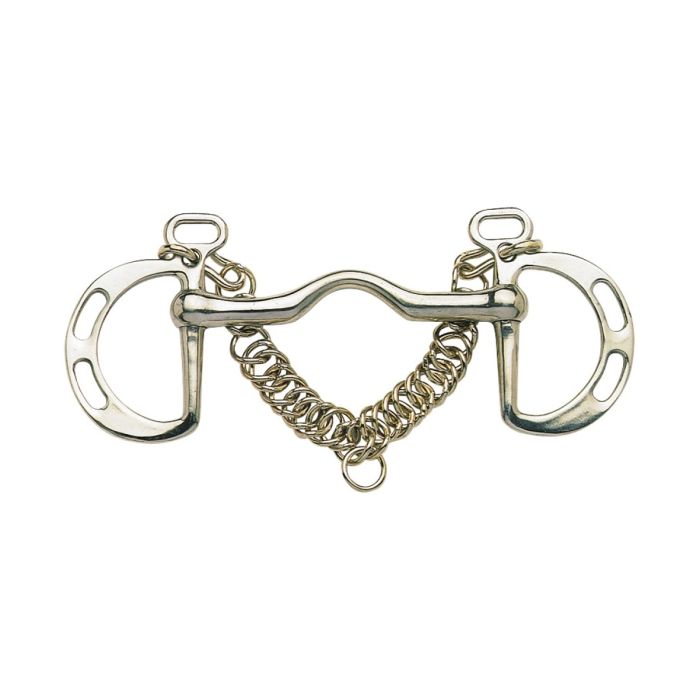 Kimblewick Bit w/Jointed Mouth & Slotted Cheeks