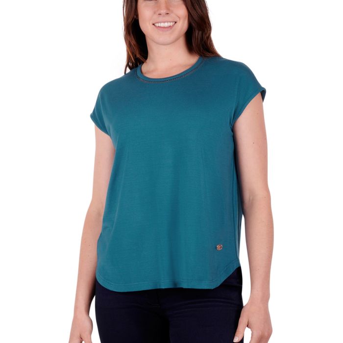 Thomas Cook Ladies Laura Pleat Back Tee - Teal