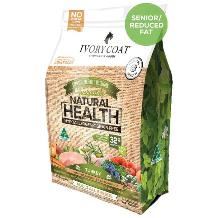 Ivory Coat Reduced Fat/Senior - Turkey Grain Free Adult Dog Food