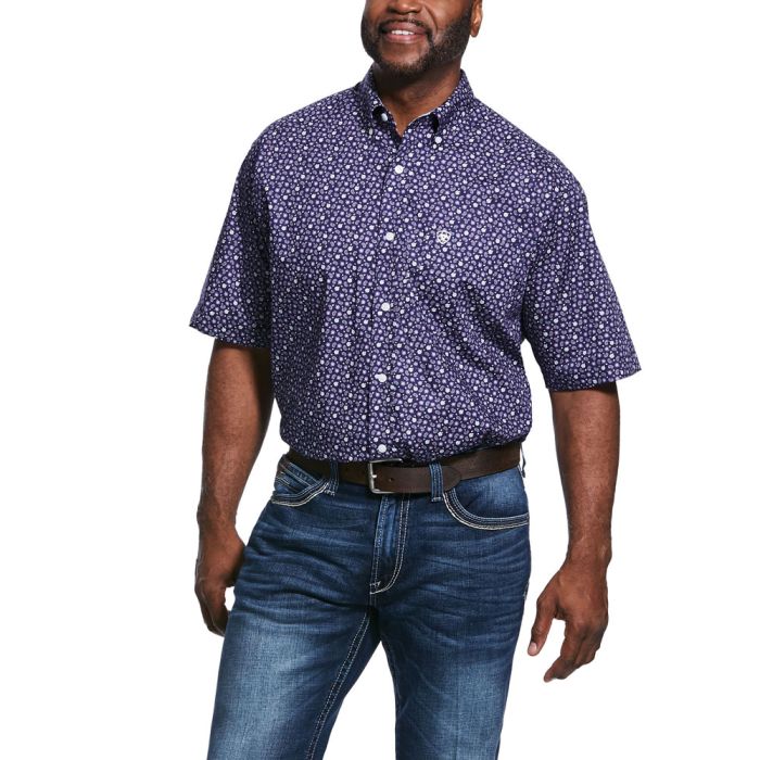 Ariat Men's Wrinkle Free Ulton Classic Fit S/S Sleeve Shirt
