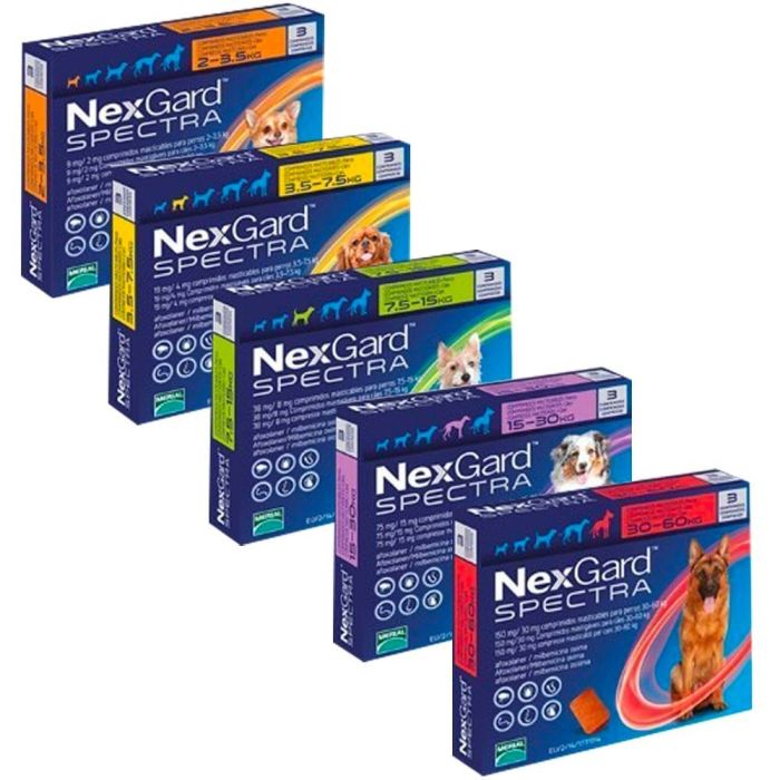 Nexgard Spectra 3 pack for Dogs