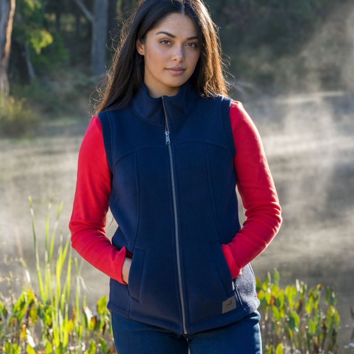 Dux Back Women's Pacific Bonded Fleece Zip Vest