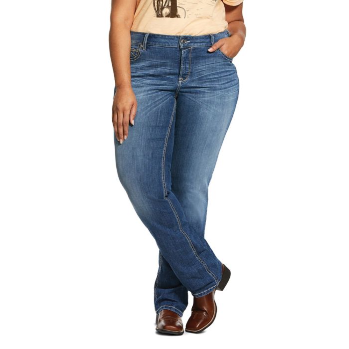 Ariat Women's R.E.A.L. Riding Jeans - Low Rise - Straight Cut - Presley Reverie - Plus Sizes