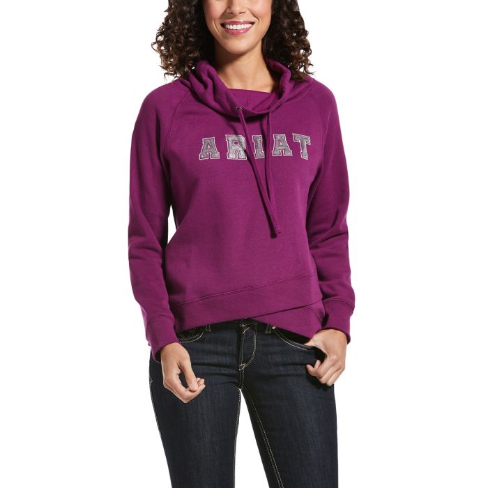 Ariat Womens Sequin Sweat shirt - Imperial Violet