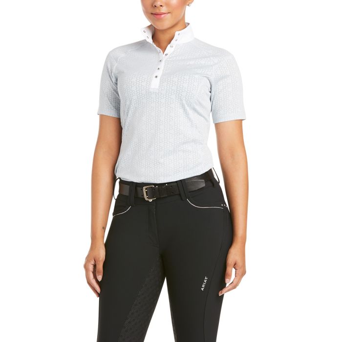 Ariat Ladies Showstopper 3.0 Show Shirt - Pearl Grey 