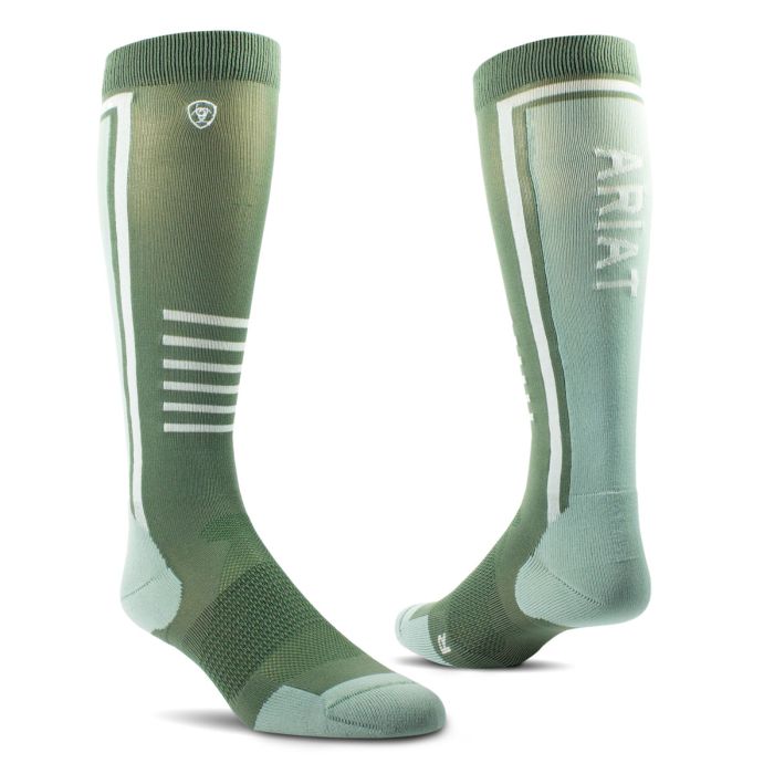 AriatTek Slimline Performance Socks - Leaf Clover / Hedge Green