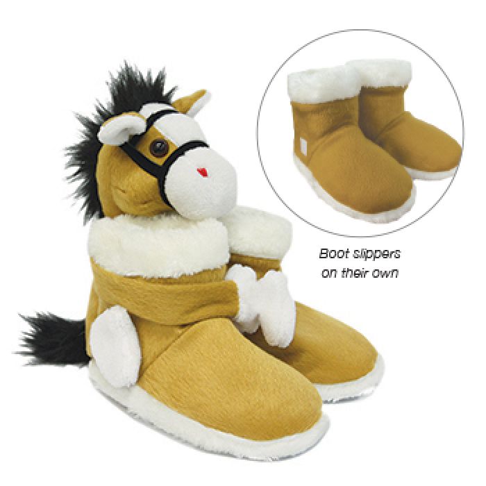 Thomas Cook Fur Pony Boot Slippers