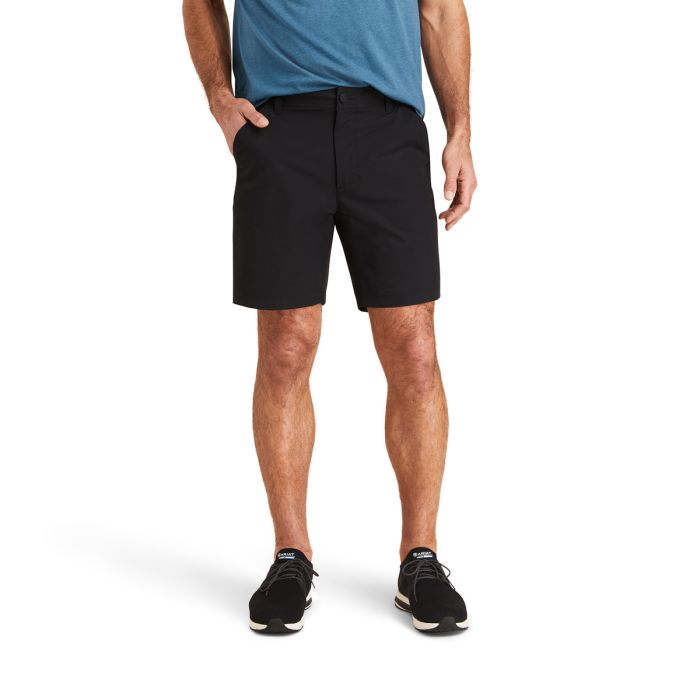 ARIAT Mens TEK Shorts  8" Leg - Black