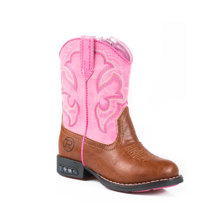 Roper Toddler Lightening Boots - Pink - 5