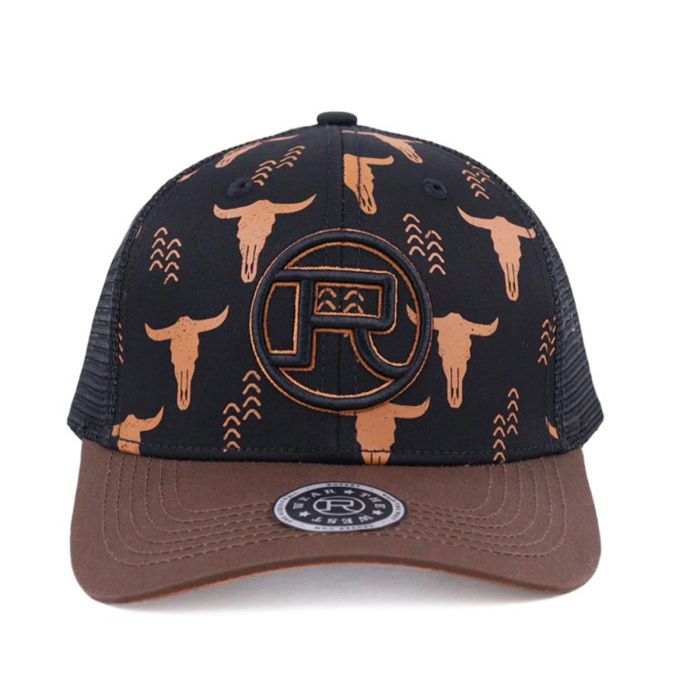 Roper Trucker Cap - Black/Tan