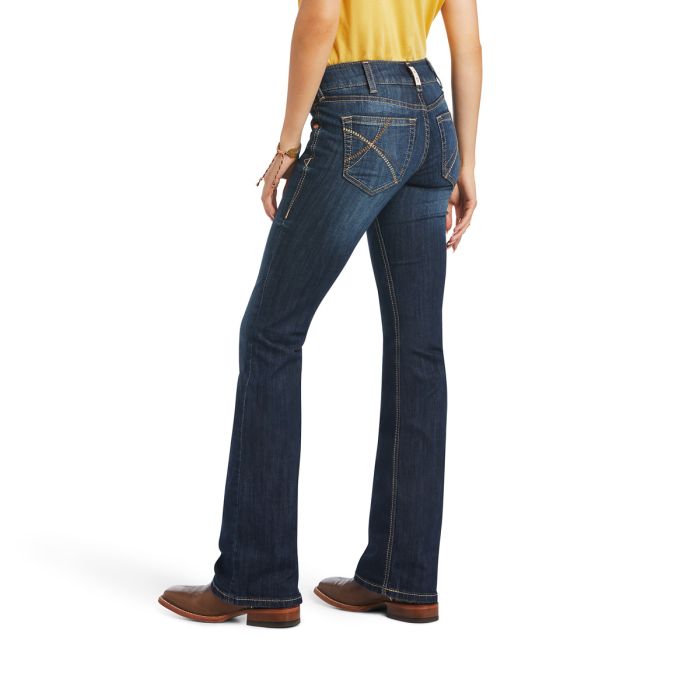 Ariat Womens R.E.A.L. Riding Jeans - Mid Rise - Boot Cut - Arrow Fit - Vicky Burbank