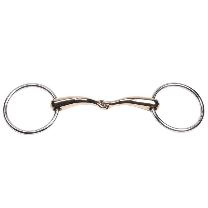 Curved Gold Jointed Snaffle - 14cm