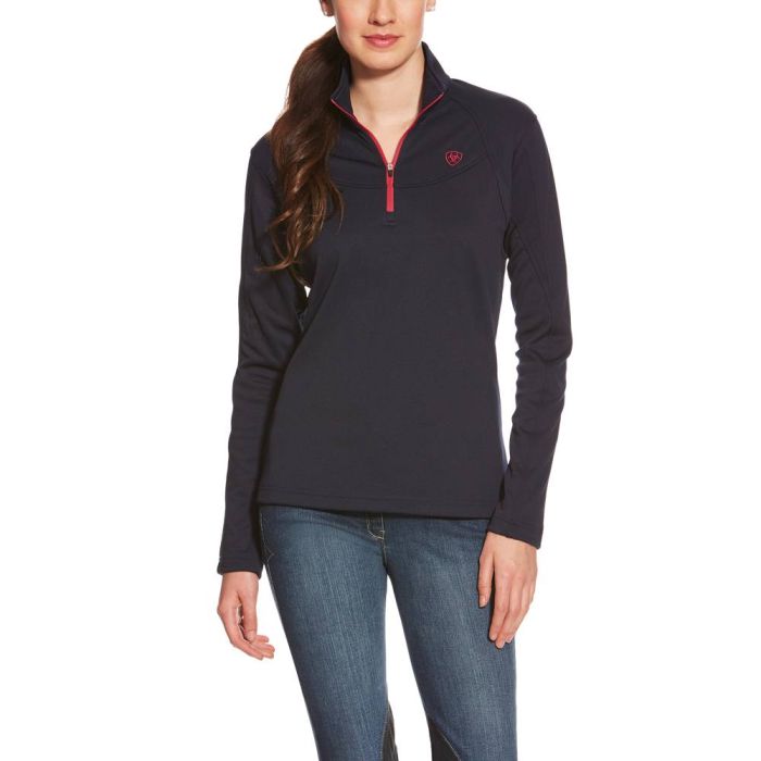 Ariat Conquest 1/4 Zip Pullover - Navy 