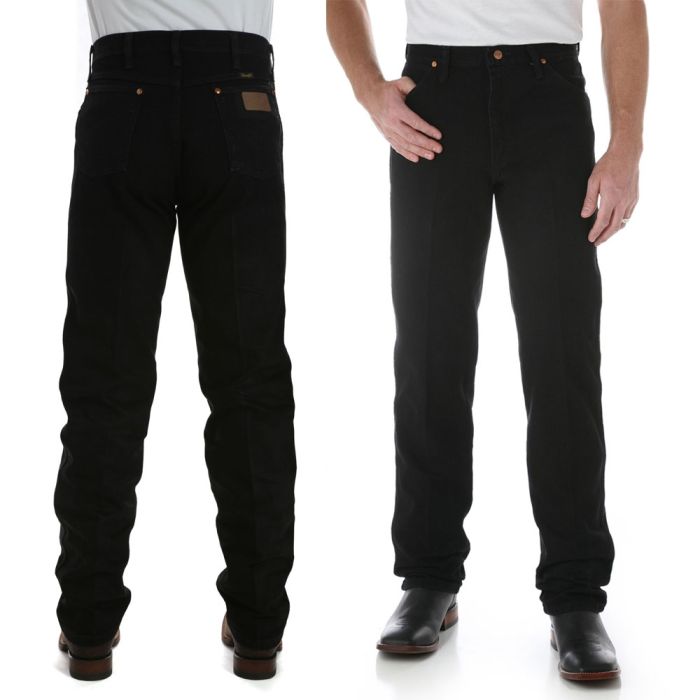 Wrangler Mens Cowboy Cut Original Fit Jean - Shadow Black