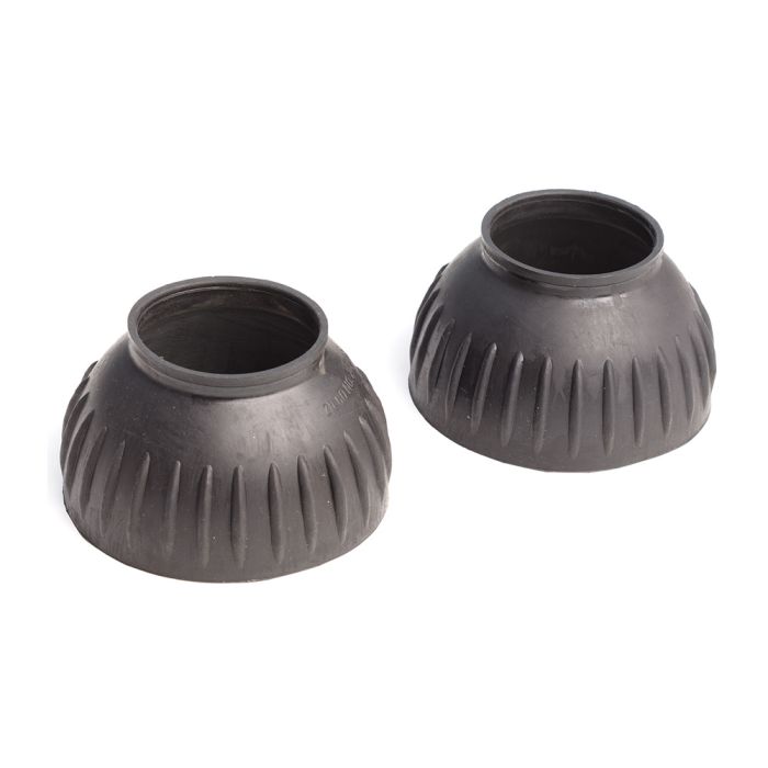 Ribbed Pull-On Bell Boots - Black - Sz 3