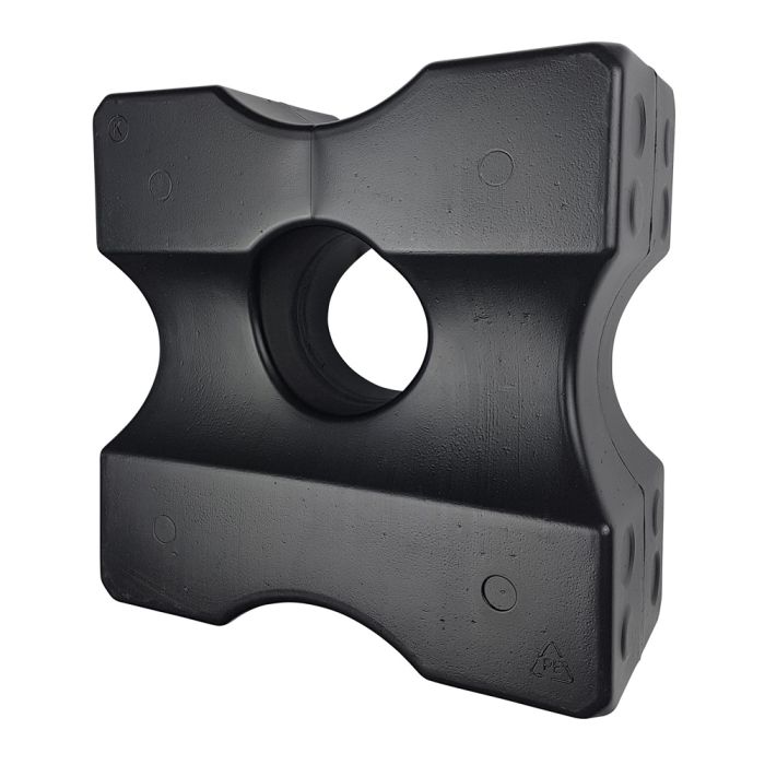 Plastic Jump Blocks Black (30cmHx30cmWx14cmD) - Single