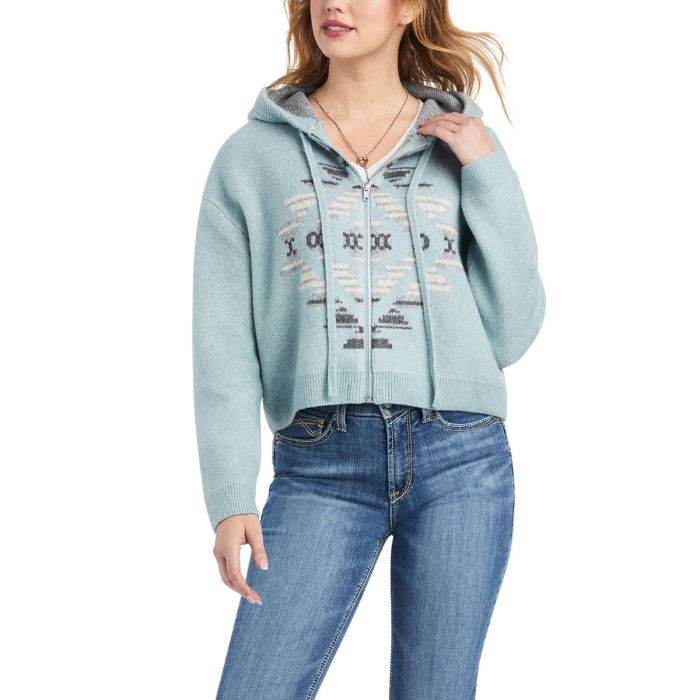 Ariat Ladies Agave Garden Sweater - Arctic -  Sz S & L Only