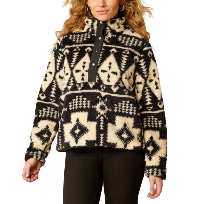 Ariat Women's Berber Snap Front Sweatshirt - Winslow Southwest Print