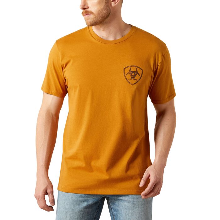Ariat Men's Big Bull Rider Tee - Bone Brown