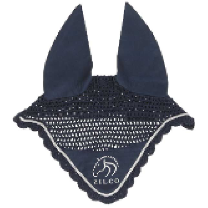 Bling Crochet Bonnet - Dark Navy/Silver