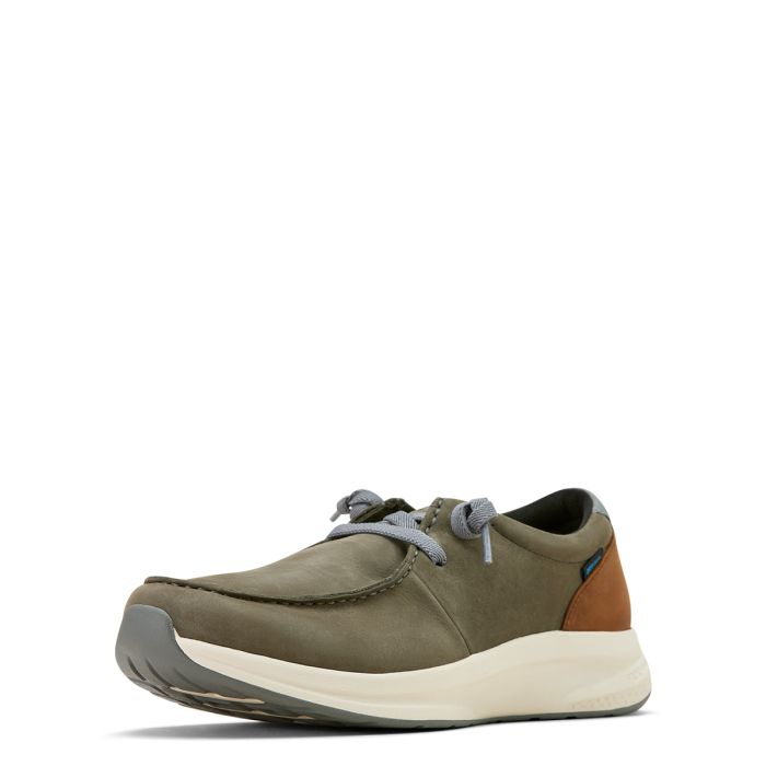 Ariat Mens Buckeye Waterproof Shoe - Dark Grey / Status Brown