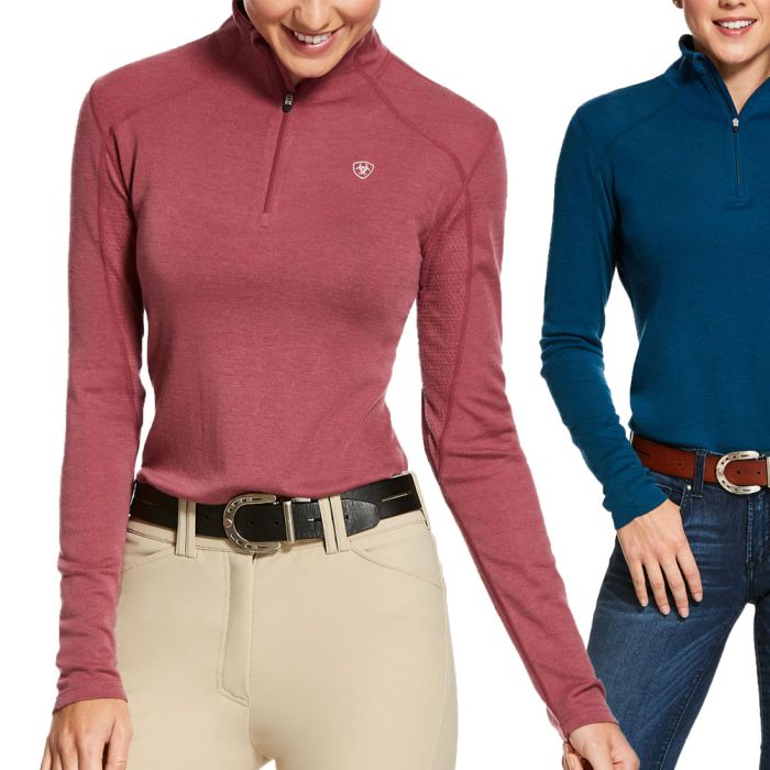 Ariat Womens Cadence Wool 1/4 Zip Baselayer