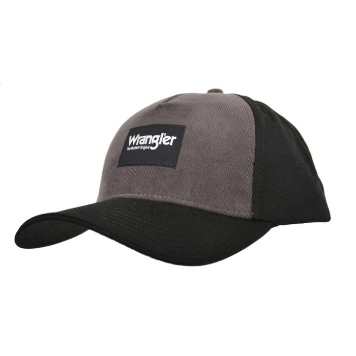 Wrangler Mens Cord Cap-Charcoal