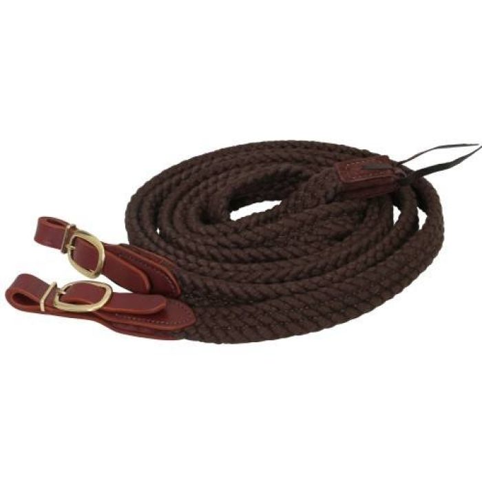 Cottonfields Stockman Reins - Brown