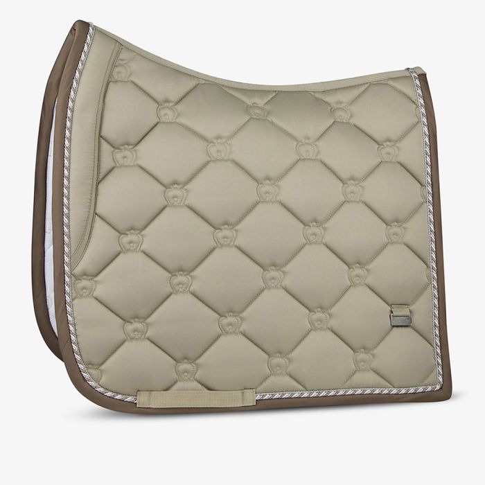 PSOS Monogram Dressage Saddle Pad - Sand - Cob