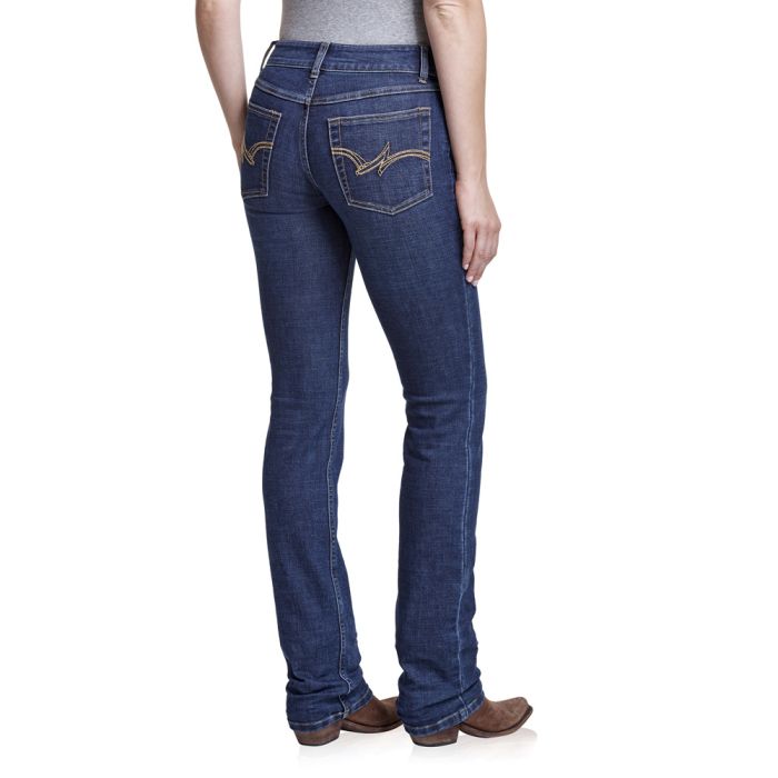 Wrangler WMNS Jean - Mid Rise Straight Leg - Everyday Harmony