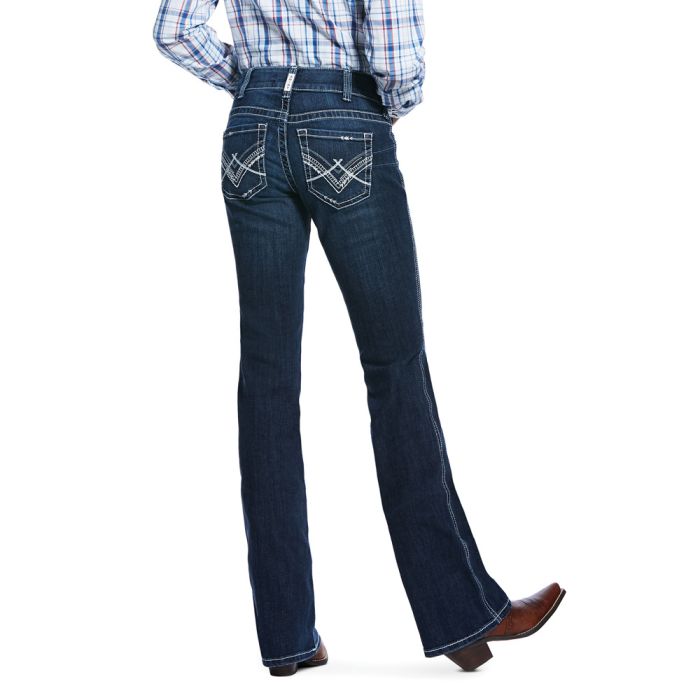 Ariat Womens R.E.A.L. Riding Jeans - Low Rise - Boot Cut - Glitz Twilight