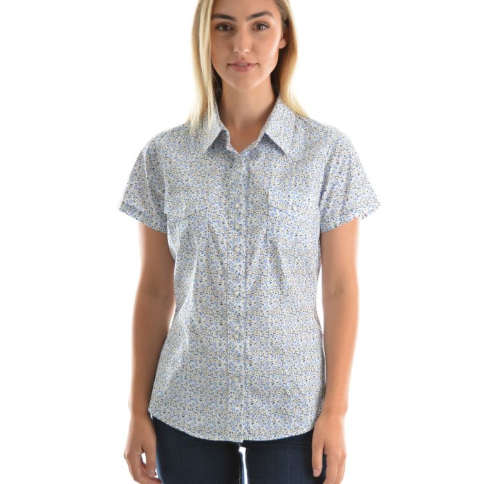 Wrangler Womens Jennifer Print S/S Shirt