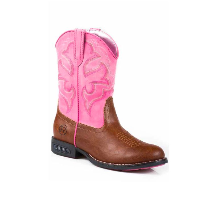 Roper Little Kids Lightening Boots - Pink