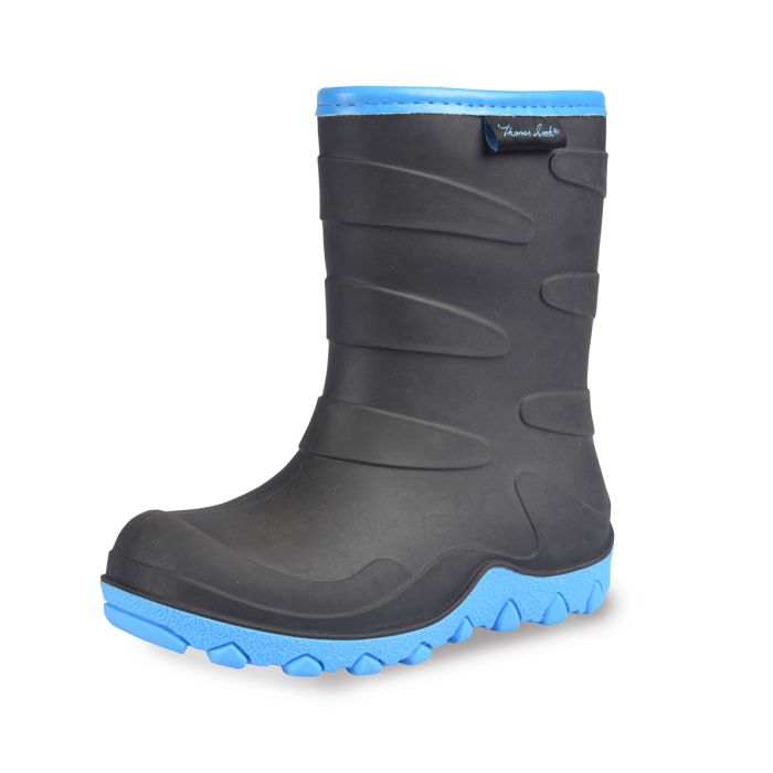 Thomas Cook Kids Norfolk Wellies - Black/Cyan