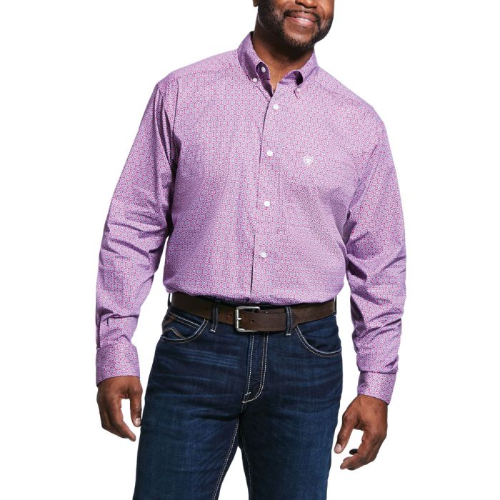 Ariat Mens Caidan Print Classic Fit Shirt