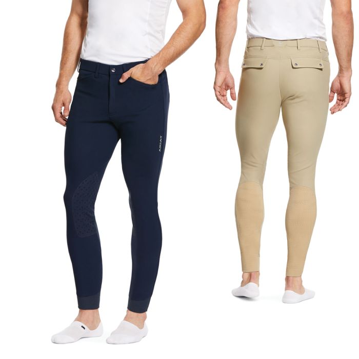 Ariat Mens Tri Factor Grip Knee Patch Breech - Front