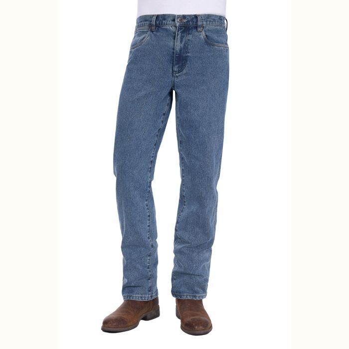 Wrangler Mens Original Fit Straight Leg Jean - Stone